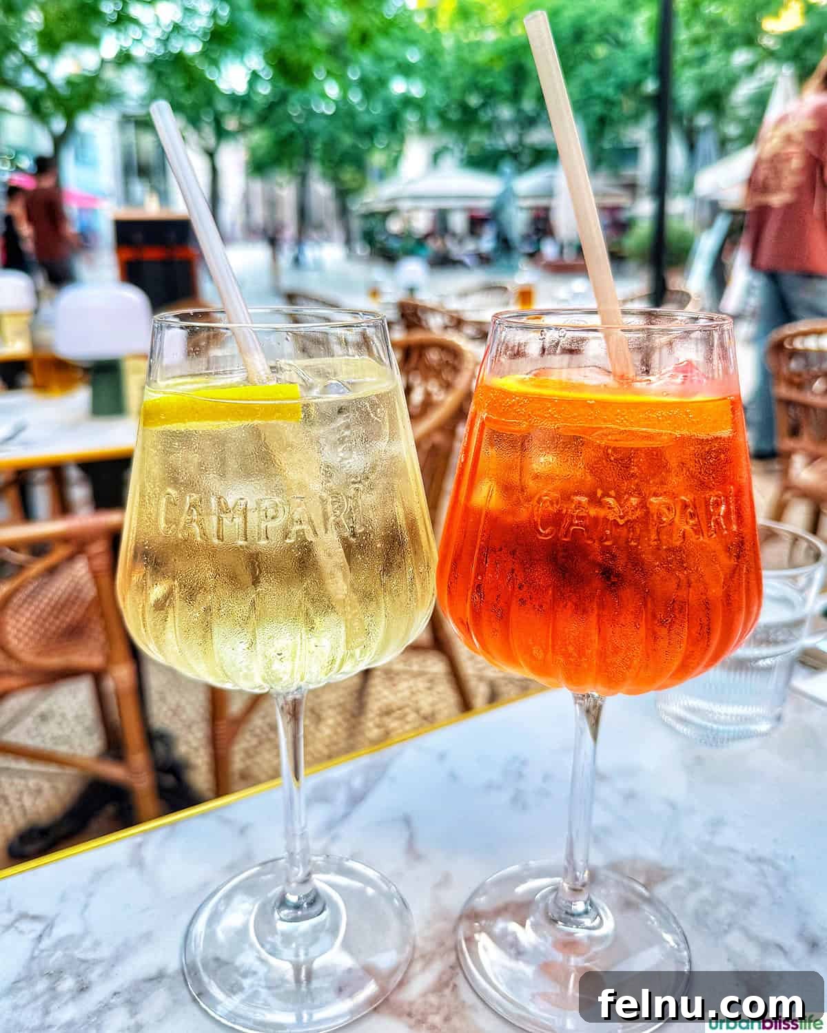 Montpellier's Gastronomic Guide: Where to Indulge in French Flavors 20 Refreshing spritz cocktails, perfect for aperitivo, at Pinocchio Restaurant in Montpellier.