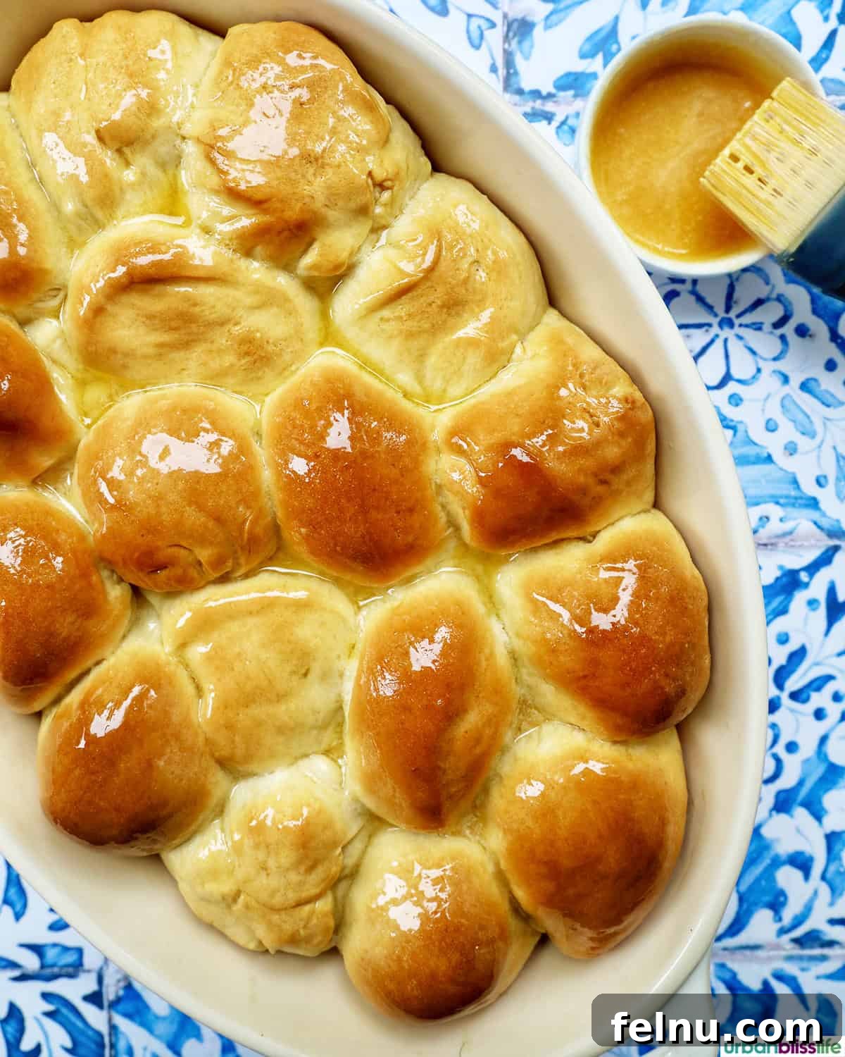 Honey Butter Rolls with Extra Honey Butter