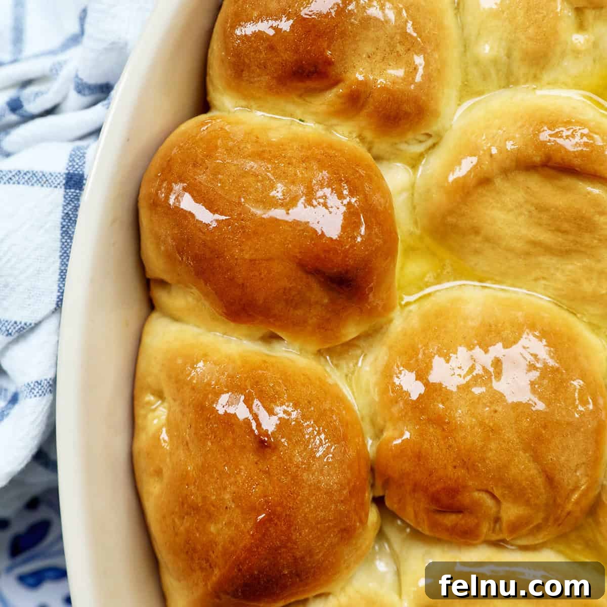 Honey Butter Rolls on a Platter