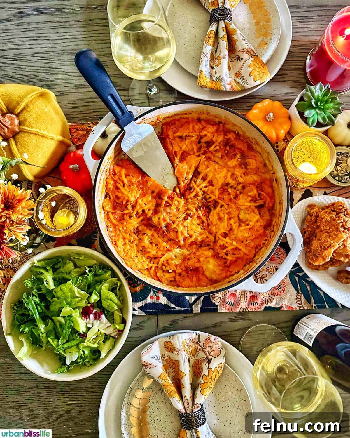 Sweet Potato Delight 11 Sweet Potato Gratin on a Dinner Table