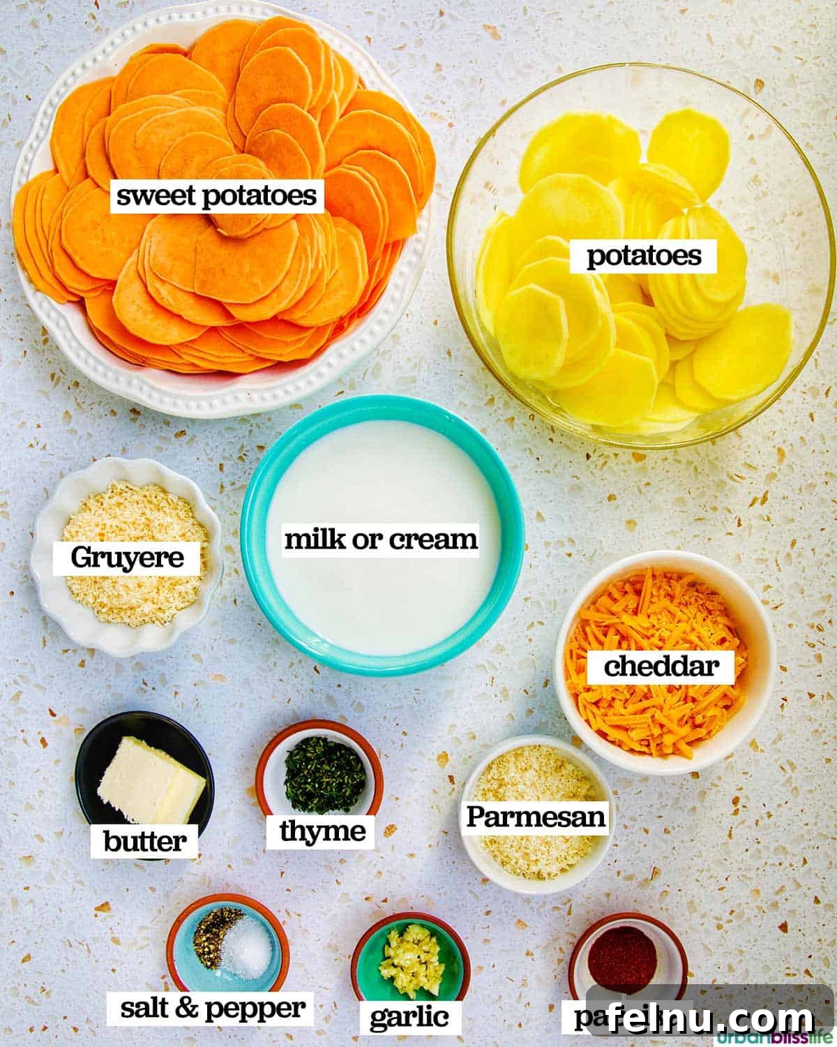 Sweet Potato Delight 4 Ingredients for Making Sweet Potato Gratin