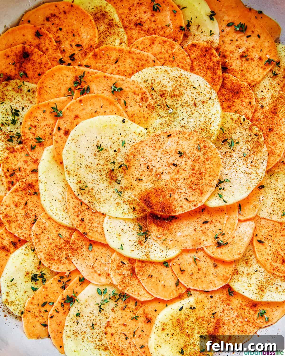 Sweet Potato Delight 7 Adding Spices to the Sweet Potato Layers