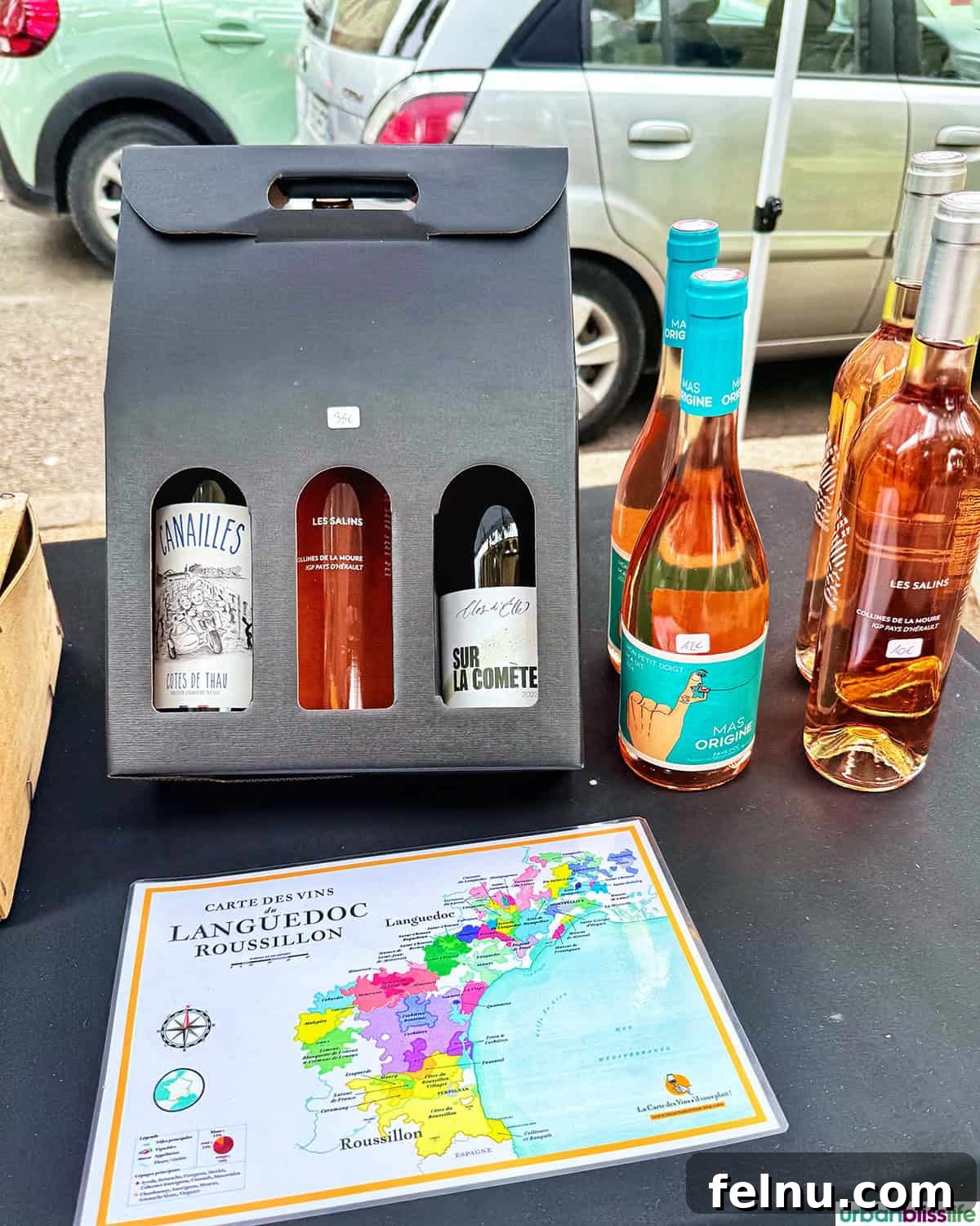 Montpellier Magic: Your Guide to a French Gem 14 Bottles of exquisite French rosé wine, perfect for enjoying the Mediterranean climate.