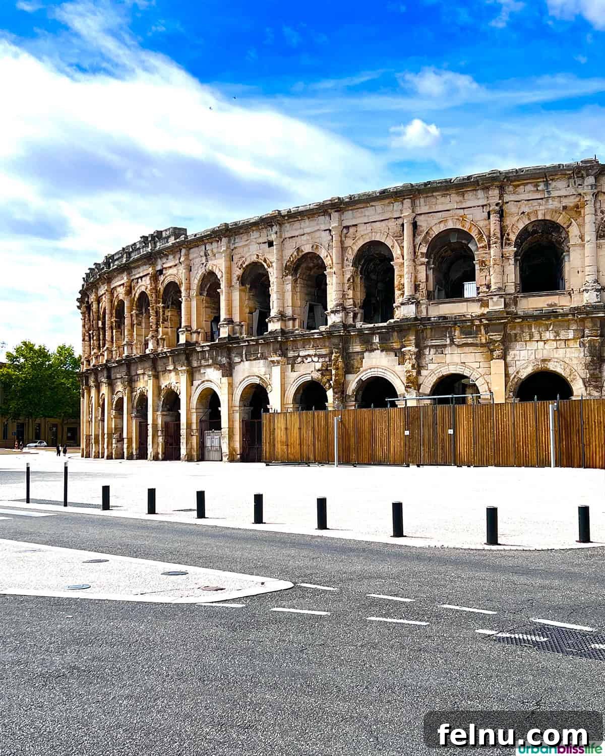 Montpellier Magic: Your Guide to a French Gem 21 The magnificent exterior of the Arena of Nîmes, a well-preserved Roman amphitheater in France.
