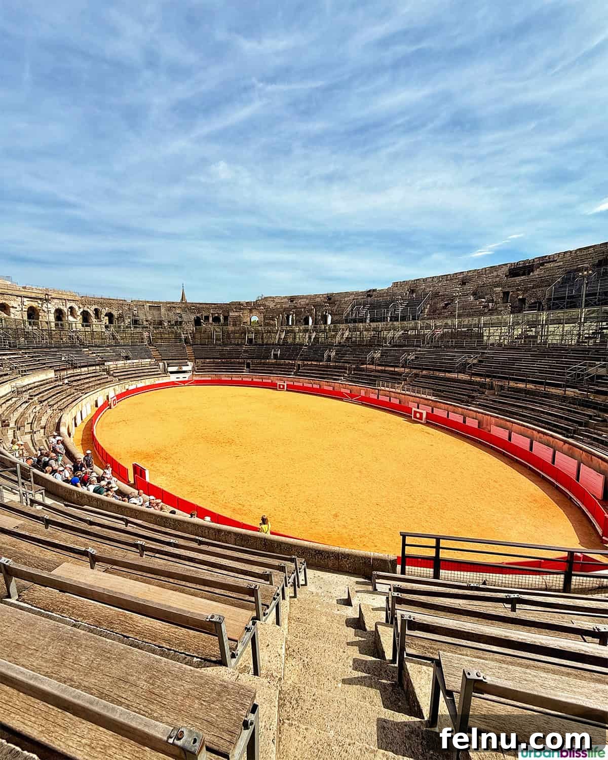 Montpellier Magic: Your Guide to a French Gem 22 Inside view of the Arena of Nîmes amphitheater, showcasing its vast historical grounds.