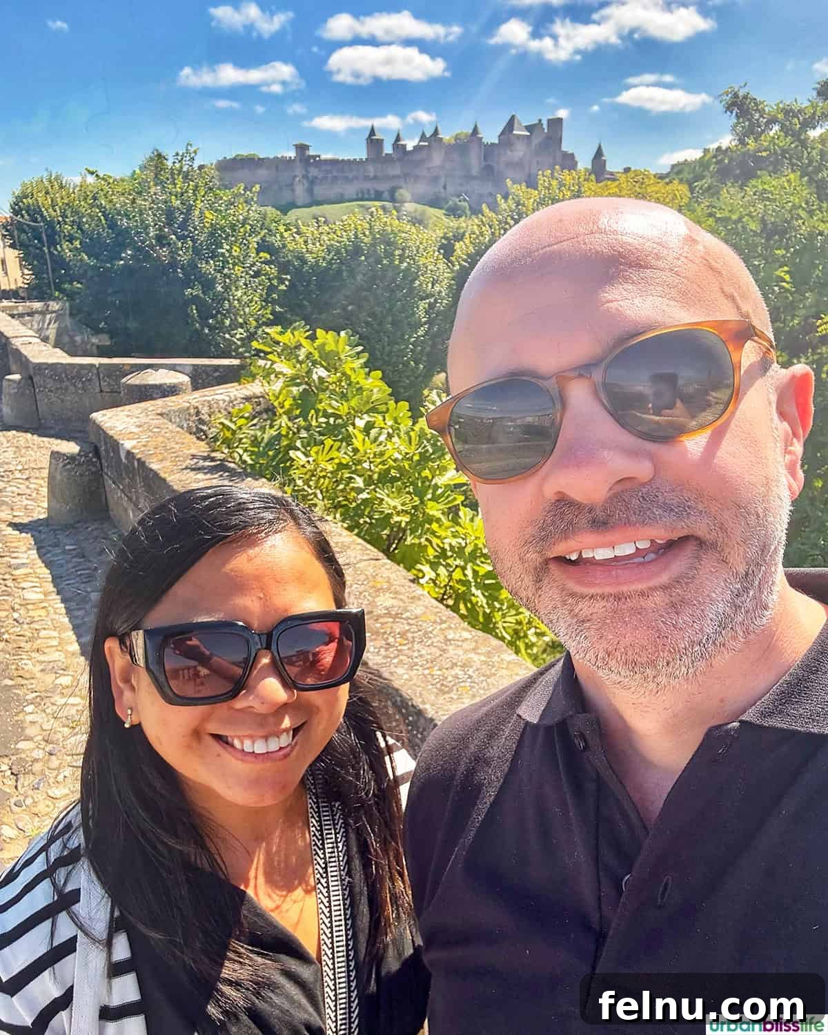 Montpellier Magic: Your Guide to a French Gem 31 Marlynn and Alain enjoying their visit to the historic city of Carcassonne, France.