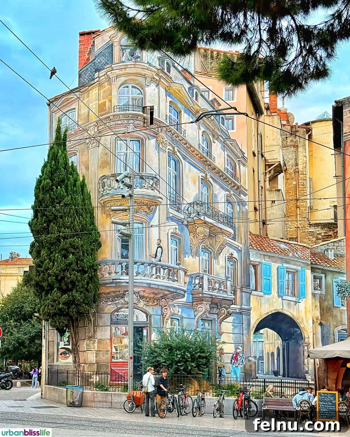 Montpellier Magic: Your Guide to a French Gem 35 A stunning optical illusion mural in Montpellier, France, adding to the city's artistic charm.