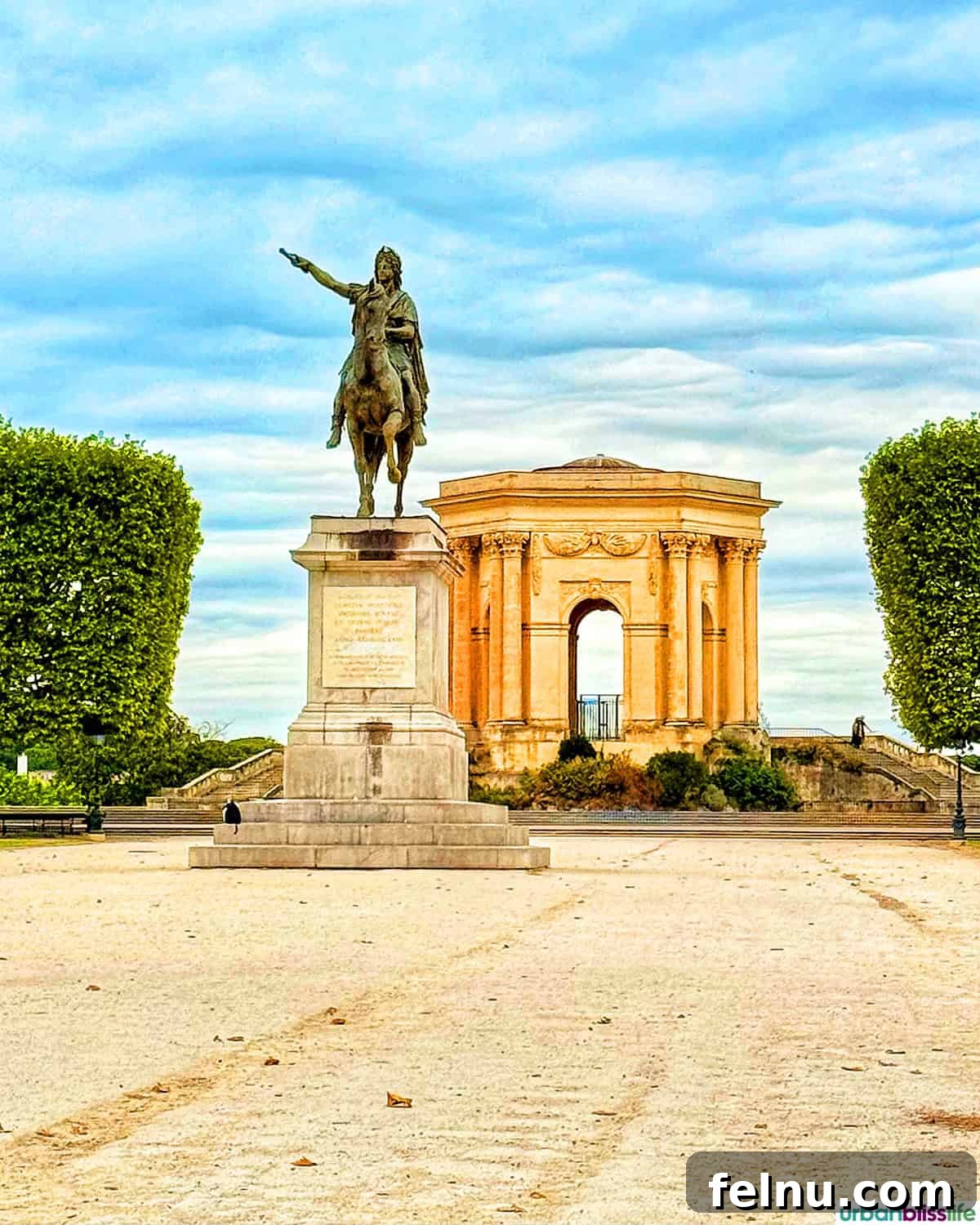 Montpellier Magic: Your Guide to a French Gem 8 Magnificent statue of Louis XIV on horseback at Place du Peyrou in Montpellier, France.