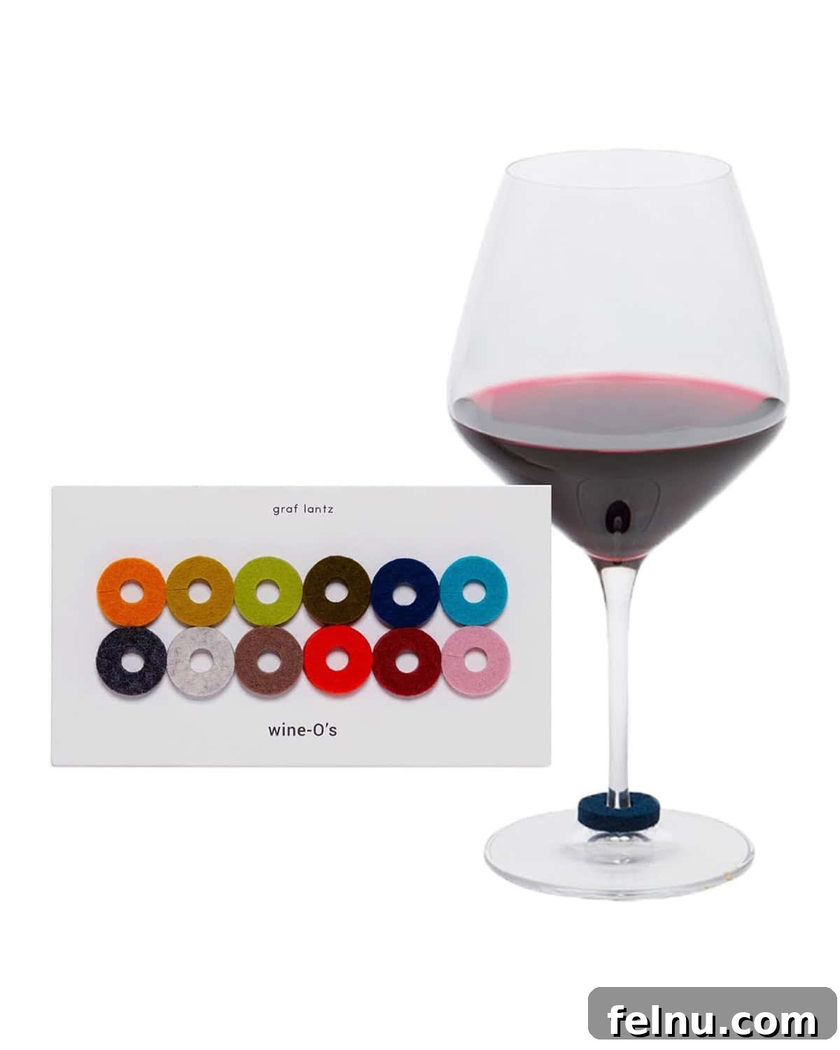 Colorful wine charms