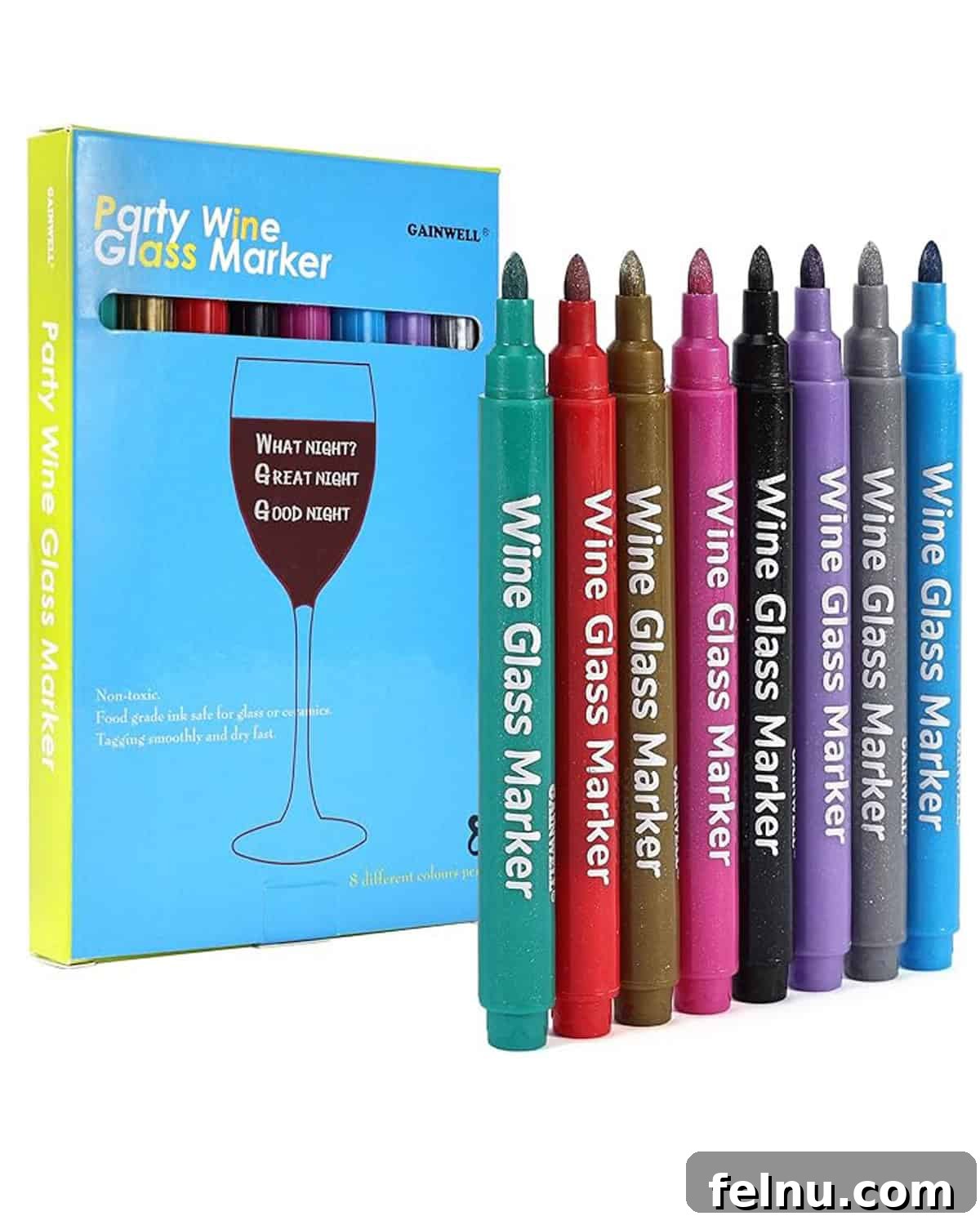 Wine glass markers
