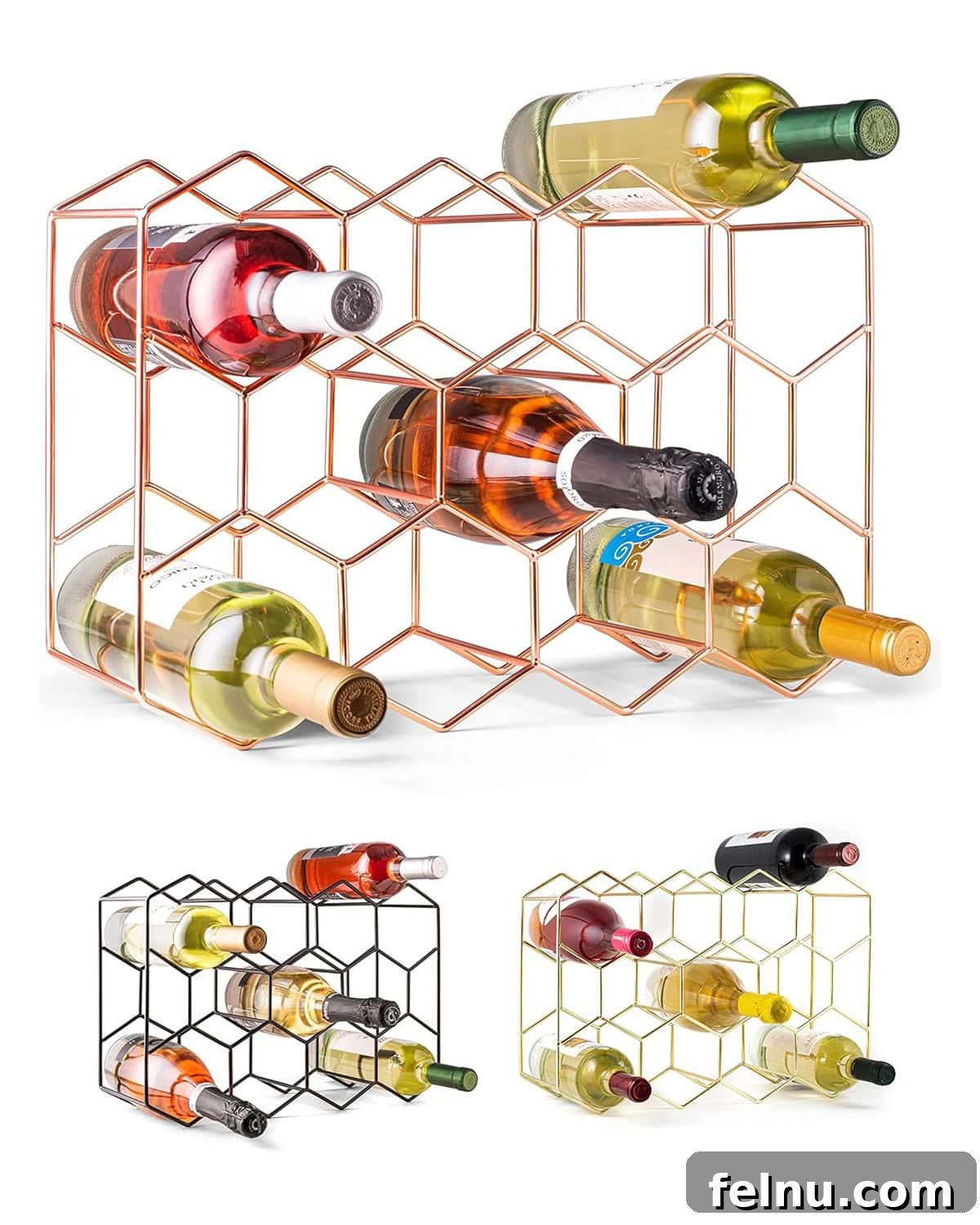 Metal wine rack