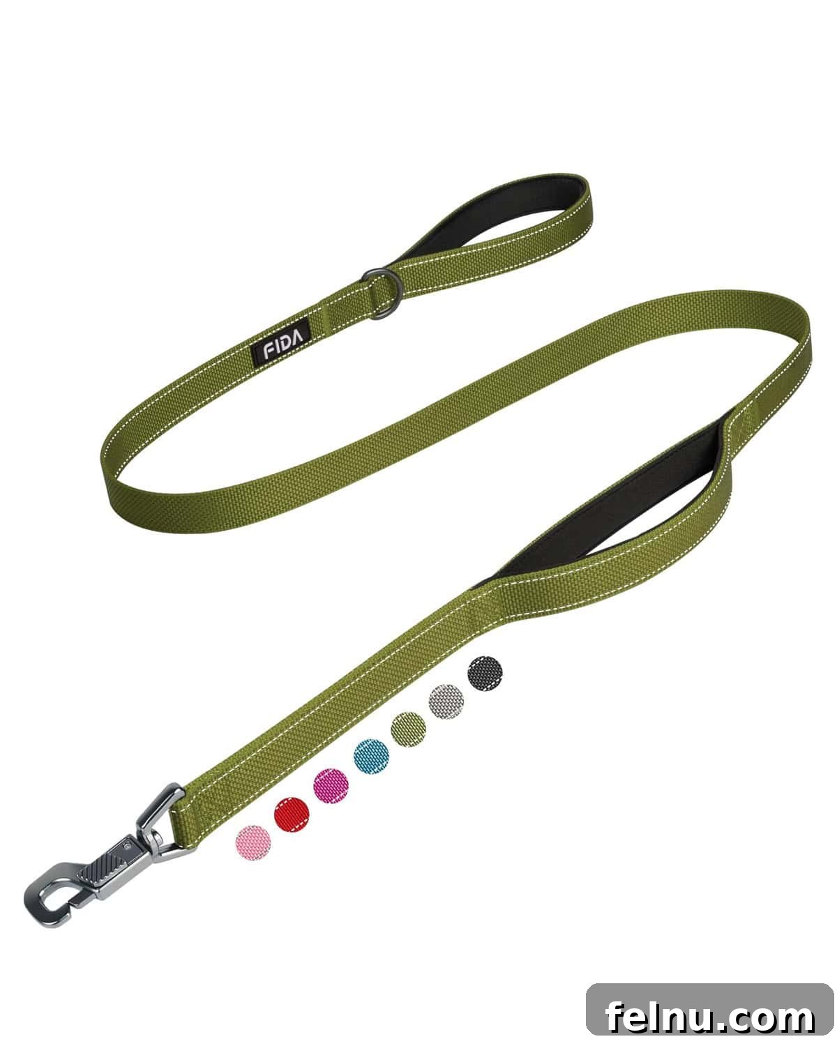 Top Dog Gifts for 2025 9 Durable dog leash with padded handles and reflective stitching.