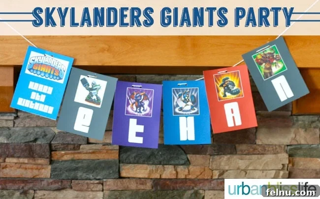 Skylanders Giants Boys Birthday Party Ideas Birthday Banner