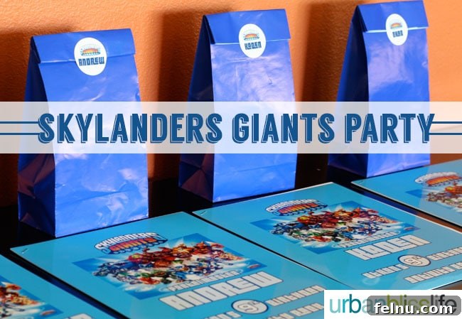 Skylanders Giants Boys Birthday Party Ideas Party Favor Bags