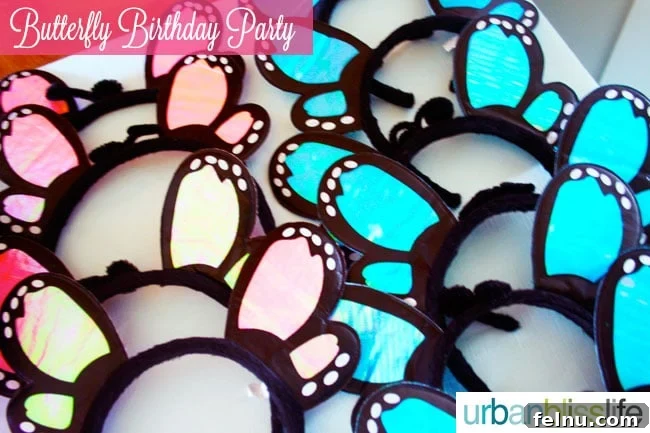 Butterfly Birthday Bash: Whimsical Celebrations 12 Butterfly Birthday Party Headbands