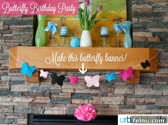 Butterfly Birthday Bash: Whimsical Celebrations 14 Butterfly Birthday Party Banner
