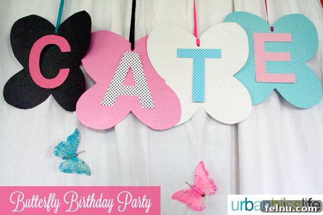 Butterfly Birthday Bash: Whimsical Celebrations 7 Butterfly Birthday Name Banner