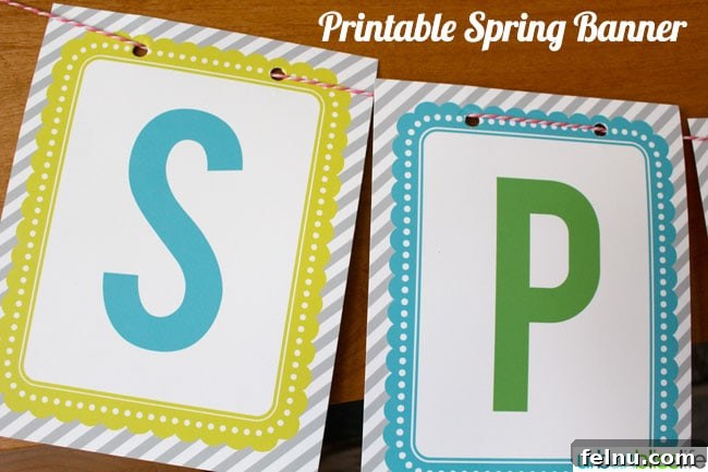 Springtime Delights: Free Printables to Celebrate the Season 3 Spring Printable Banner Letters