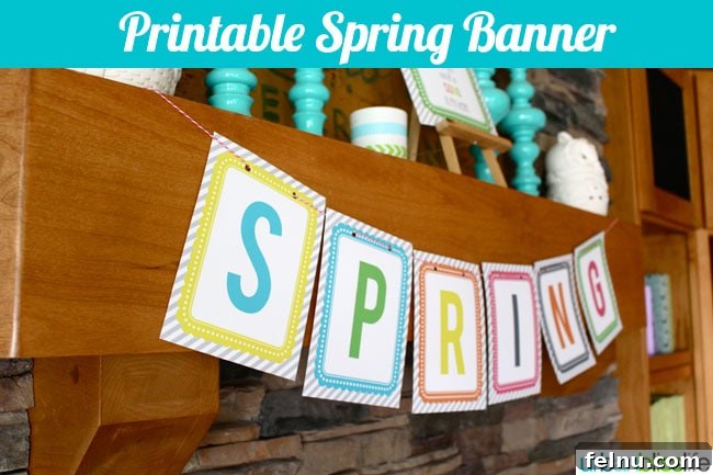 Springtime Delights: Free Printables to Celebrate the Season 4 Spring Printable Banner Display Idea