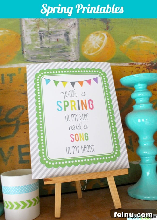 Springtime Delights: Free Printables to Celebrate the Season 6 Spring Printables Poster Example