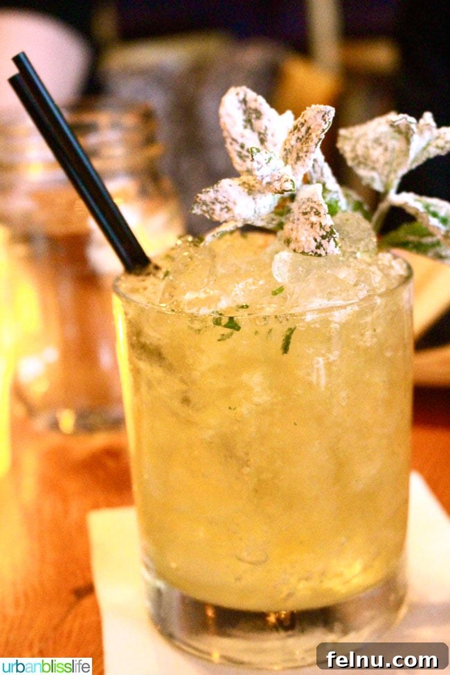 The Classic Julep Cocktail at Acadia Portland