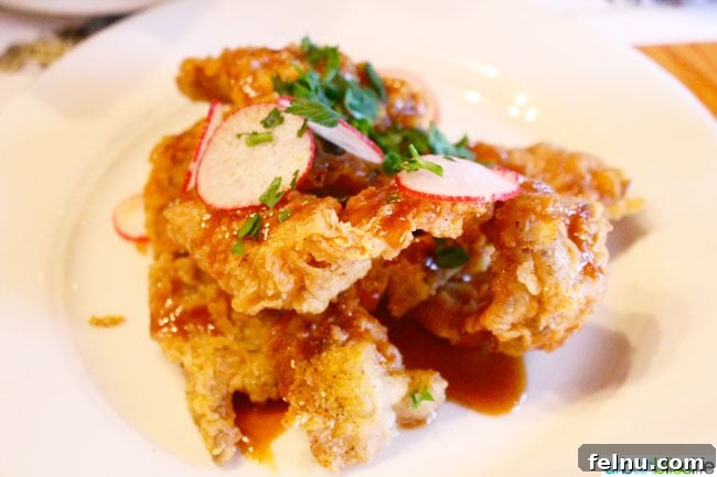 Chicken-Fried Chicken Skins: A Unique and Delicious Starter at Acadia