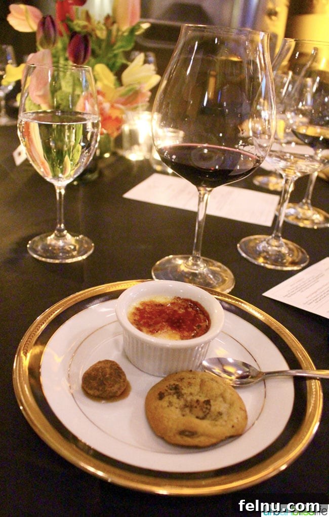 La Baleine's Grand Unveiling at Hawks View Cellars 3 Delicious buttermilk caramel truffles for dessert