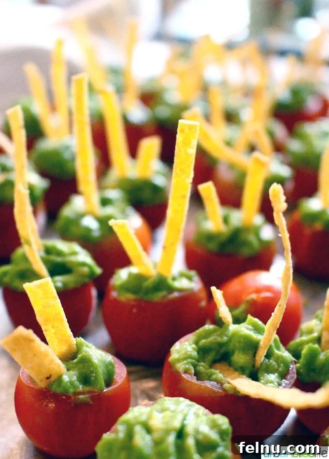 Avocado Prep & California Cuisine: A Mother's Day Treat 2 Guacamole Filled Cherry Tomatoes