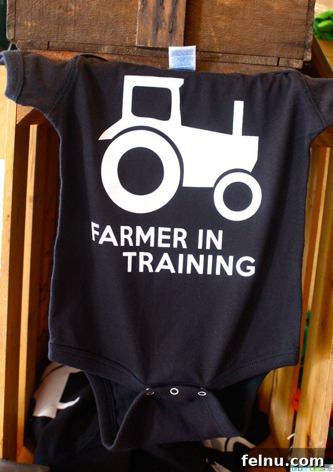 Farmer in Training Onesie - Adorable gift idea from Unger Farms