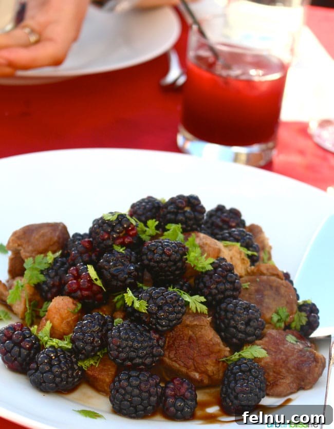 Oregon Berry Fest gala blackberry pork