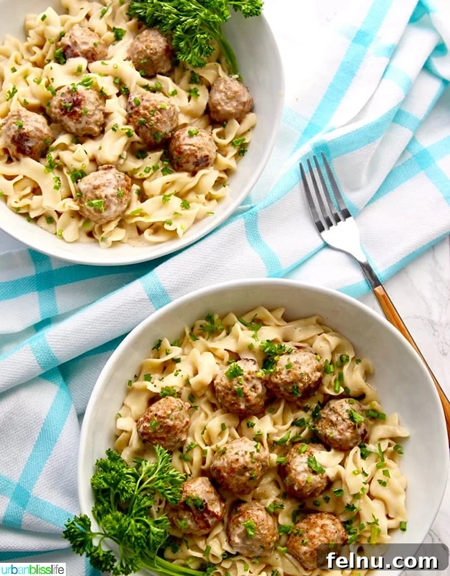 Creamy Thai Peanut Delight 15 Instant Pot Swedish Meatballs Dairy-Free two bowls