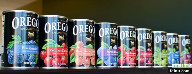Oregon Fruit Products Lineup Labels