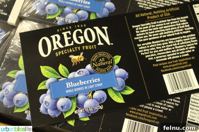 Oregon Fruit Products Labels