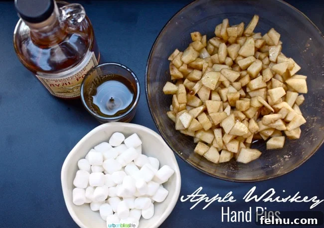 Apple Whiskey Hand Pies
Rustic Apple Whiskey Turnovers 2 Ingredients for Apple Whiskey Hand Pies: Apples, Whiskey, and more