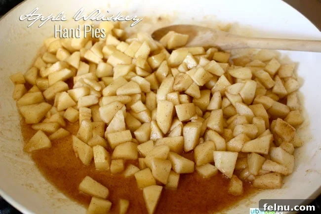 Apple Whiskey Hand Pies
Rustic Apple Whiskey Turnovers 3 Chopped Apples for Apple Whiskey Hand Pies