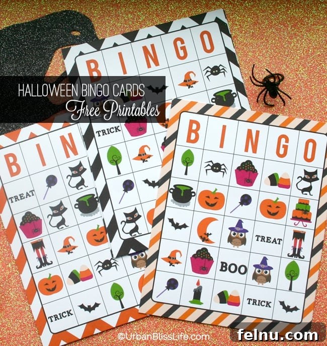 Hauntingly Free Halloween Printables 7 Set of Halloween Bingo card printables