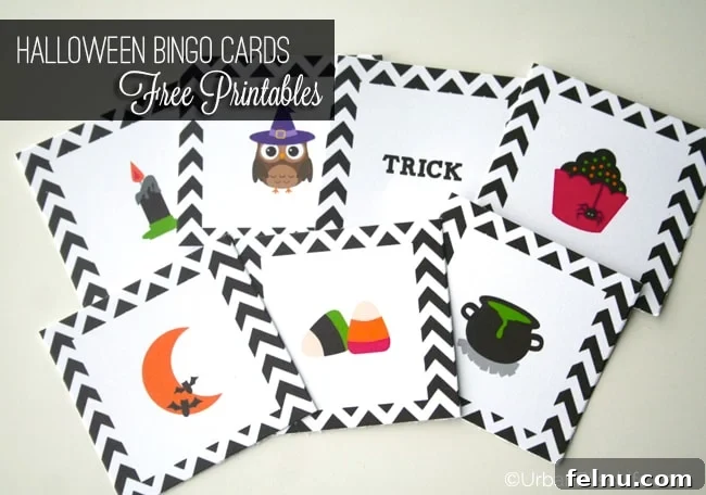 Hauntingly Free Halloween Printables 8 Close up of a FREE Halloween Bingo Card Printable