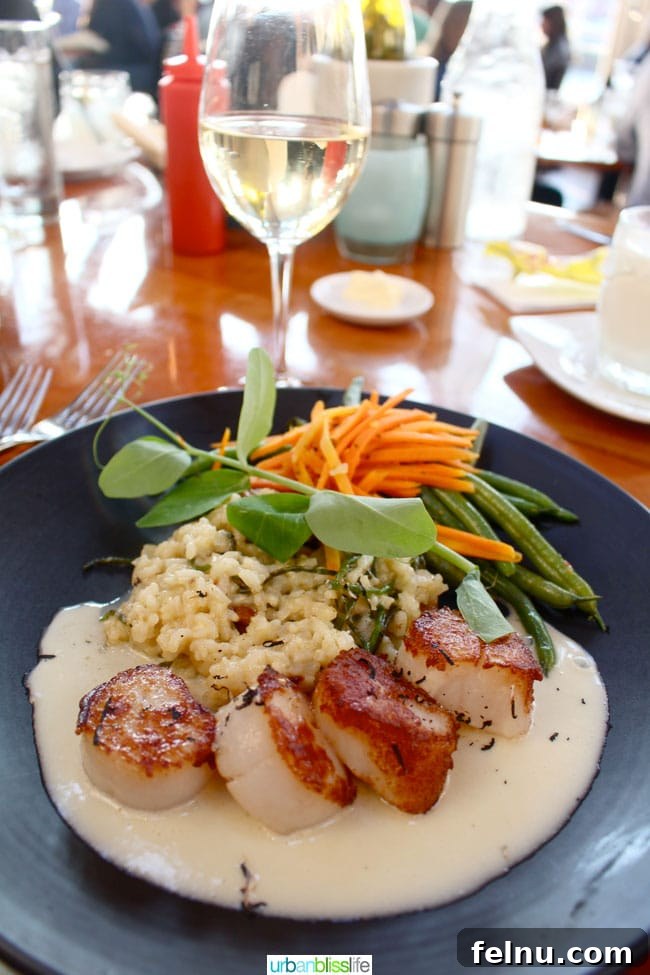 Astoria Uncovered: Exploring Oregon's Historic River Mouth 8 Scallops dish at Bridgewater Bistro in Astoria