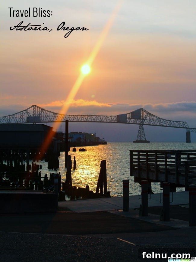 Astoria Uncovered: Exploring Oregon's Historic River Mouth 3 Sunset view of Astoria, Oregon and the Astoria-Megler Bridge