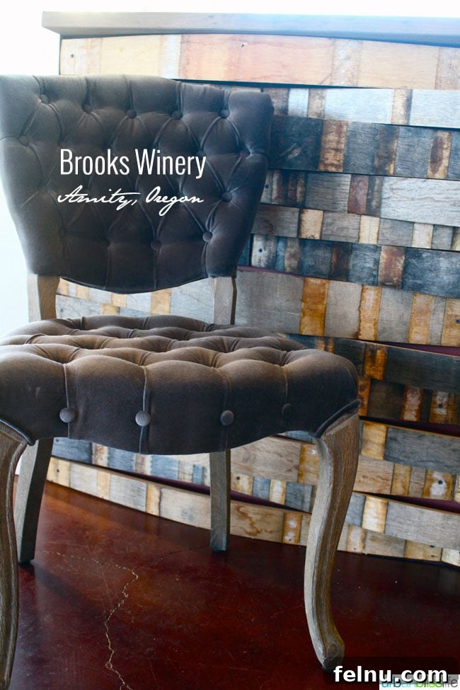 Brooks Estate Wine Tastings 7 padded chair