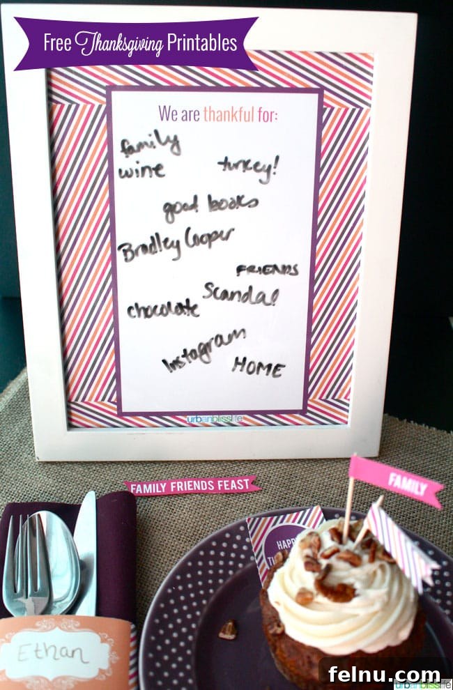 Festive Free Thanksgiving Printables 5 Thanksgiving Free Printables - Thankful Poster Activity