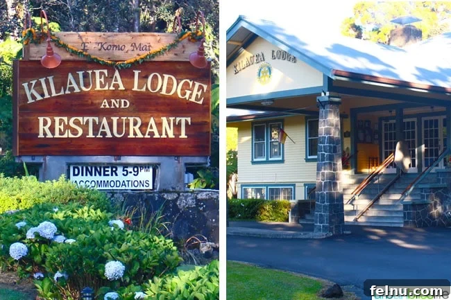 The Big Island of Hawaii: An Explorer's Guide 3 Exterior of Kilauea Lodge, a cozy inn on Hawaii Island