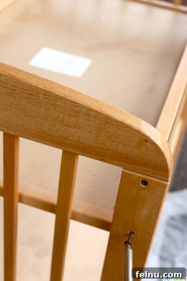 Changing Table Glow-Up: DIY Bar Cart Edition 7 DIY Chalkboard Bar Cart | UrbanBlissLife.com