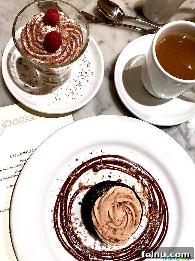Hotel deLuxe Your Luxury Destination in Downtown Portland 10 Gracie's restaurant espresso chocolate cake and coffee - Decadent dessert experience