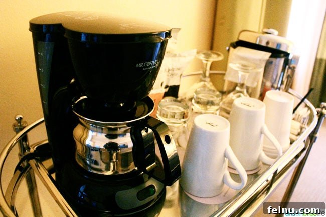 Hotel deLuxe Your Luxury Destination in Downtown Portland 4 Hotel deLuxe Portland, Oregon - In-Room Coffee Service