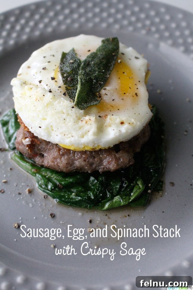Savory Gluten Free Breakfast Sandwich 2 Gluten-Free Breakfast Sandwich with Sausage Egg Spinach