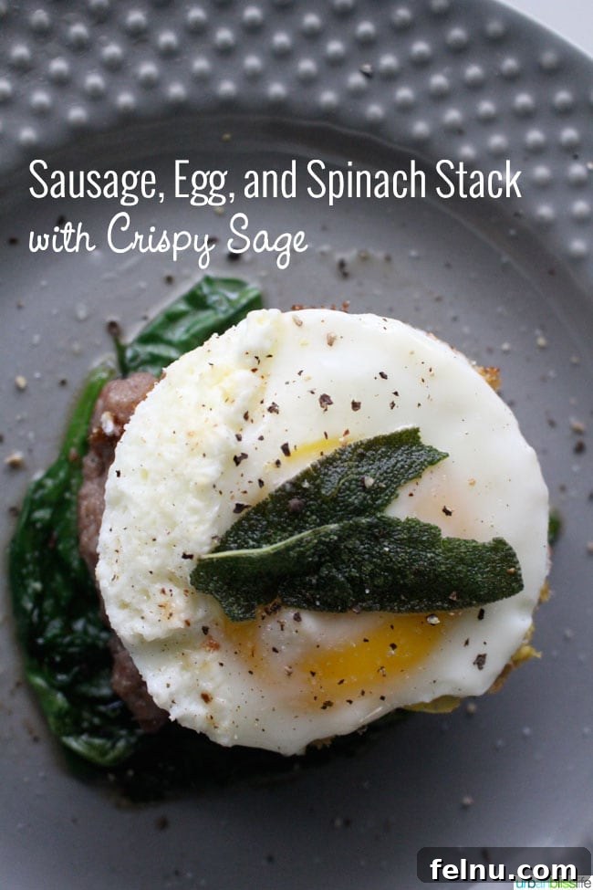 Savory Gluten Free Breakfast Sandwich 3 Gluten-Free Grain-Free Dairy-Free Sausage Egg Spinach Breakfast Sandwich