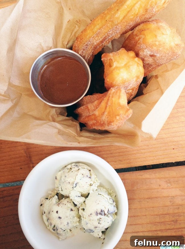 Churros at Ecliptic Brewing in Portland, Oregon