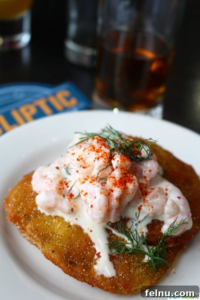 Fried Green Tomatoes at Ecliptic Brewing, Portland, Oregon
