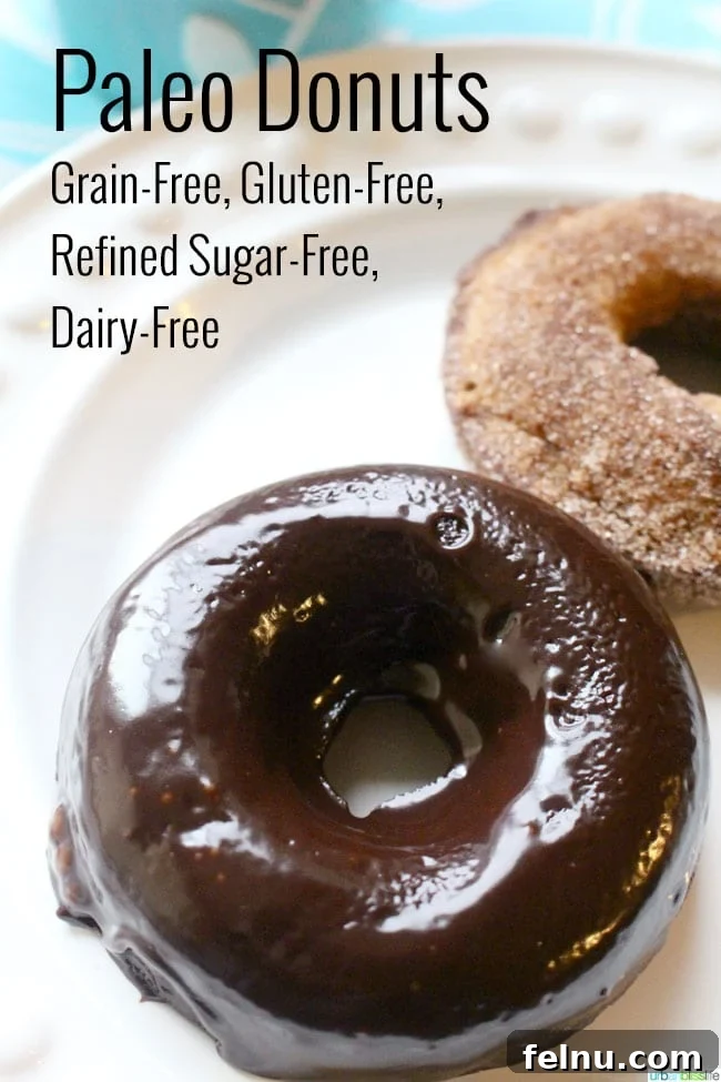 Paleo Donuts that are Grain-Free, Gluten-Free, and Dairy-Free, ready to be glazed